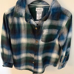 Carter's Multicolor Plaid Button-Down Shirt